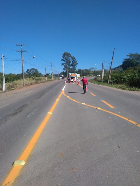 Trevo alemão é demarcado no Morro da Bananeira