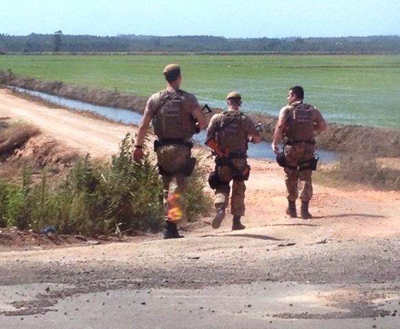 Após roubo a caixa eletrônico no Sul do Estado, criminosos são perseguidos pela PM