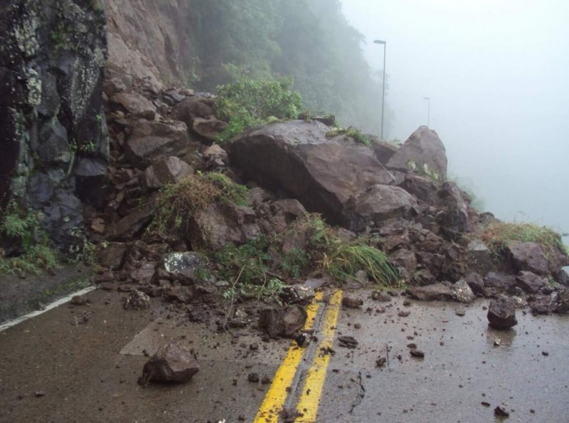Serra do Rio do Rastro totalmente bloqueada