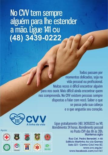 Curso para novos voluntários do CVV tem início em março