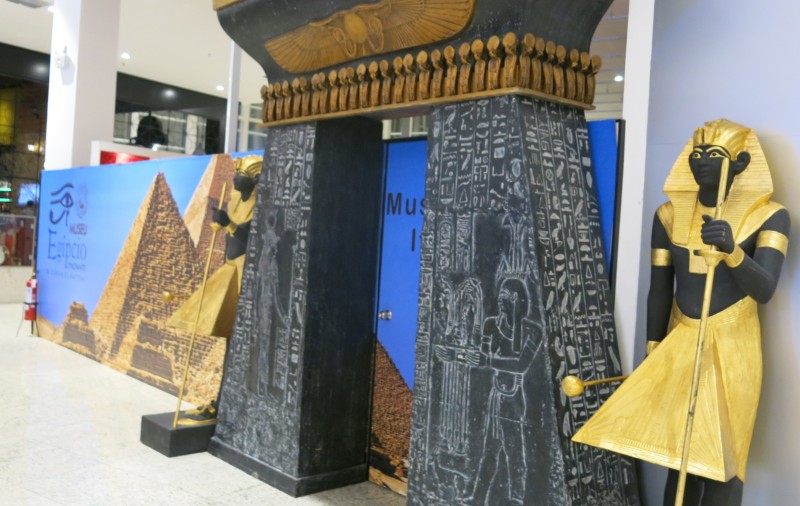 Museu Egípcio é atração no Nações Shopping