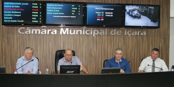Décimo terceiro e férias para vereadores em Içara