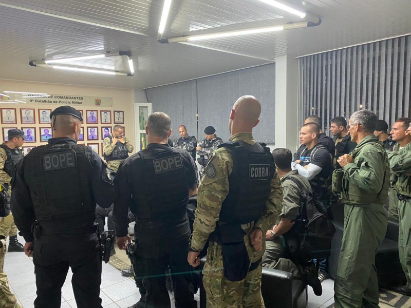 Polícia Militar monta força-tarefa para prender homem que atirou contra policiais 