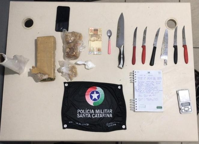 PM de Criciúma descobre estabelecimento que era utilizado como ponto para esconder drogas