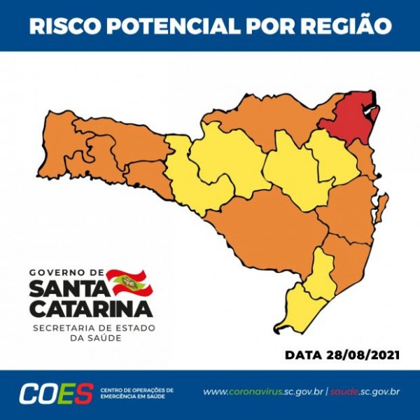 Covid-19: Estado tem apenas uma região em gravíssimo pela primeira vez desde novembro de 2020