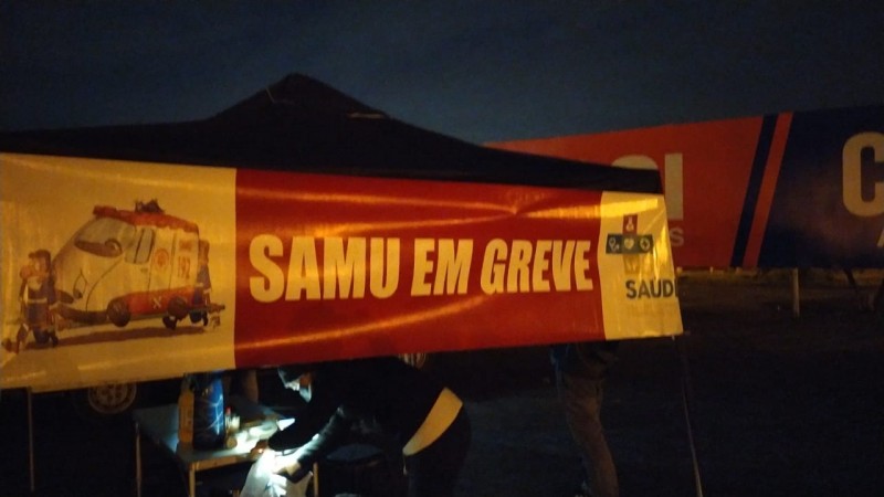 Servidores do Samu deflagram greve nesta terça-feira; 50% do efetivo continua em atividade