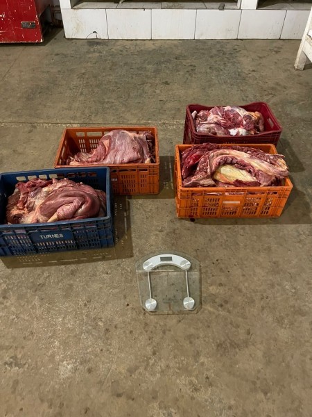 Operação Hefesto: Polícia Civil apreendeu 520 quilos de carne