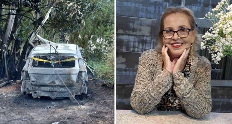 Veículo de taxista de Laguna morta a tiros é encontrado incendiado em matagal