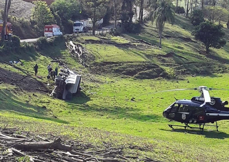 Caminhoneiro morre em acidente em Siderópolis