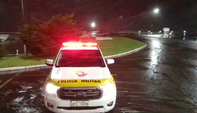 Neve é registrada na SC-390, em Bom Jardim da Serra