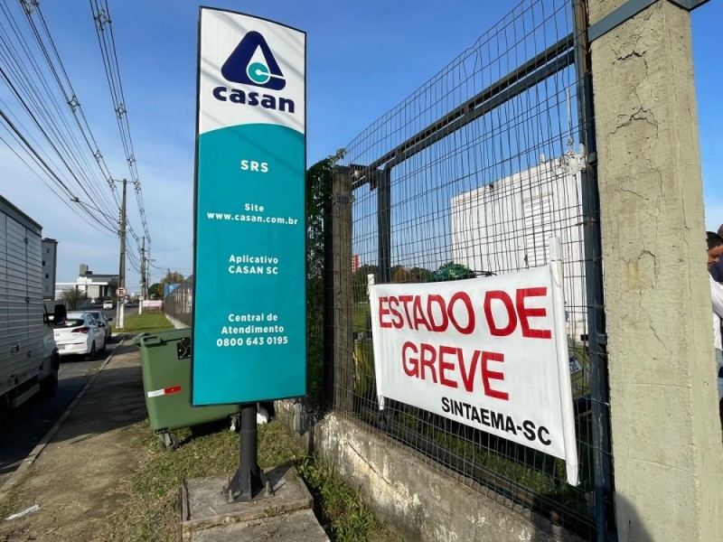 Funcionários da Casan podem encerrar a greve nesta quarta-feira em Santa Catarina 