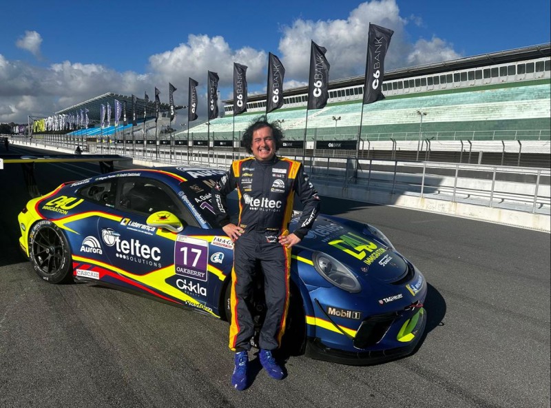 Piloto de Criciúma André Gaidzinski disputa primeira prova do endurance da Porsche Cup Brasil 