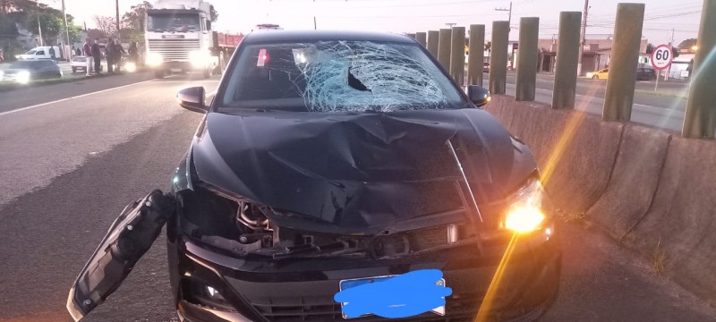 Pedestre morre atropelada na BR-101, em Sombrio