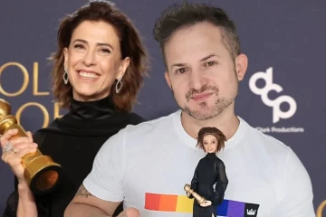 Artista de Criciúma confecciona boneca para homenagear Fernanda Torres