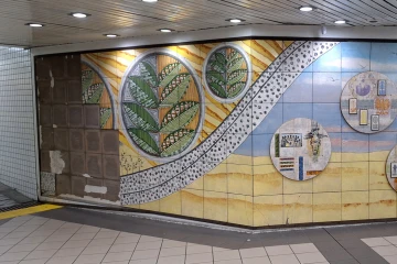 Obra de arte instalada no Terminal Central de Criciúma será restaurada