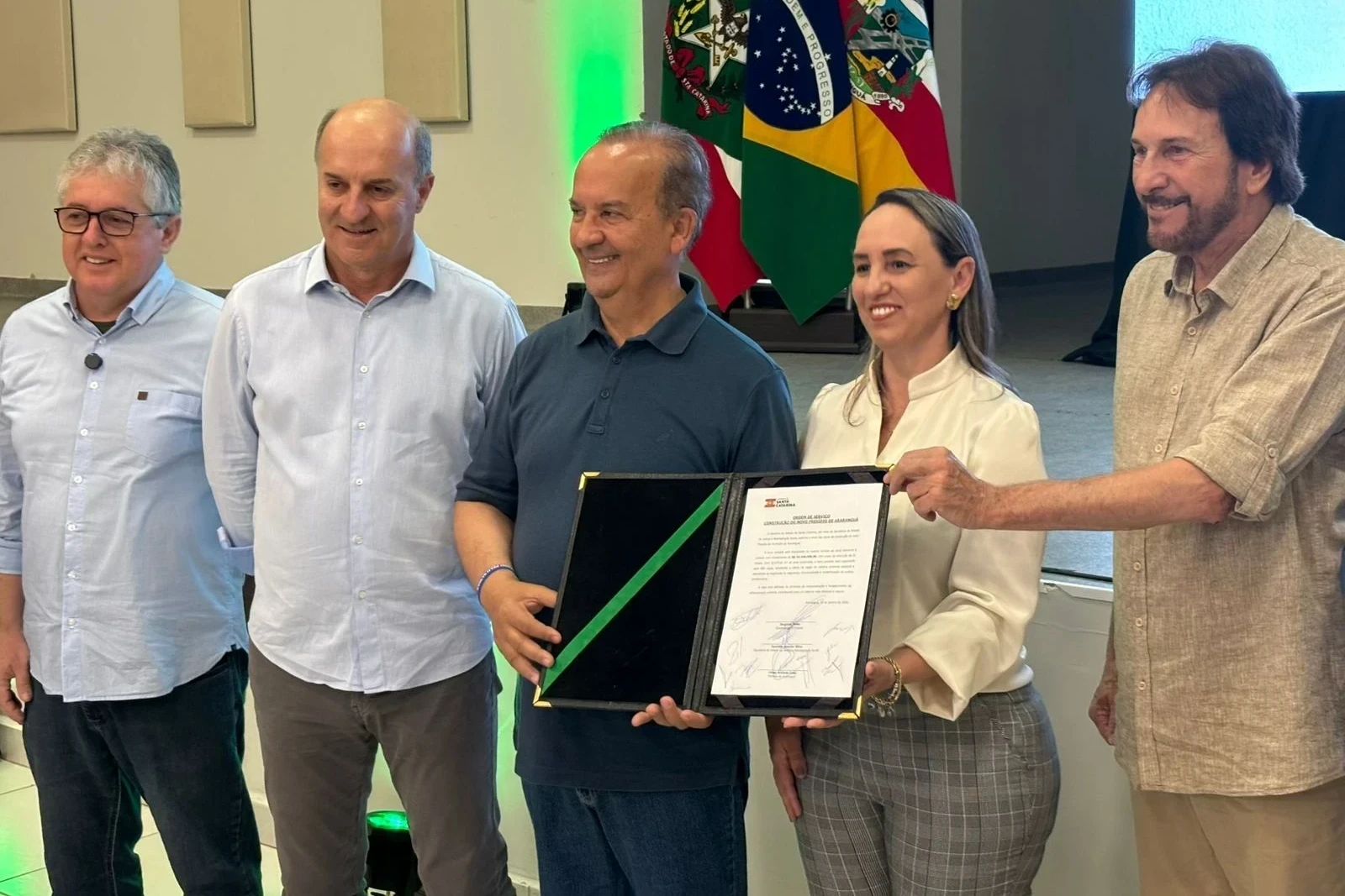 Ordem de serviço para construção do novo presídio de Araranguá é assinada
