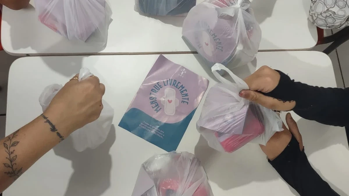 Menstrue Livremente: projeto beneficente que apoia mulheres em Criciúma arrecada doações
