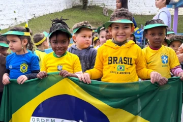 “Nossas cores, nosso Brasil”: projeto cívico encerra programação nos CEIs da Afasc