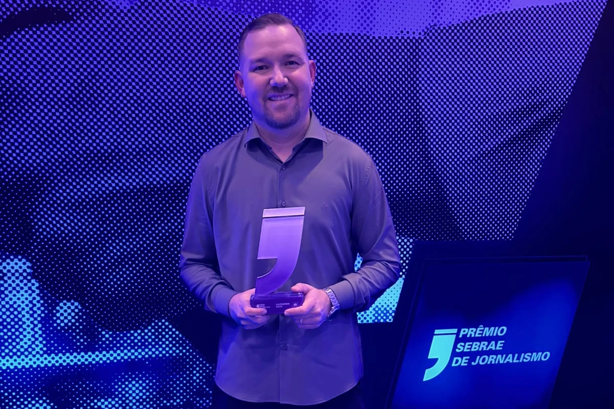 Jornalista do Portal Engeplus conquista prêmio estadual do Sebrae