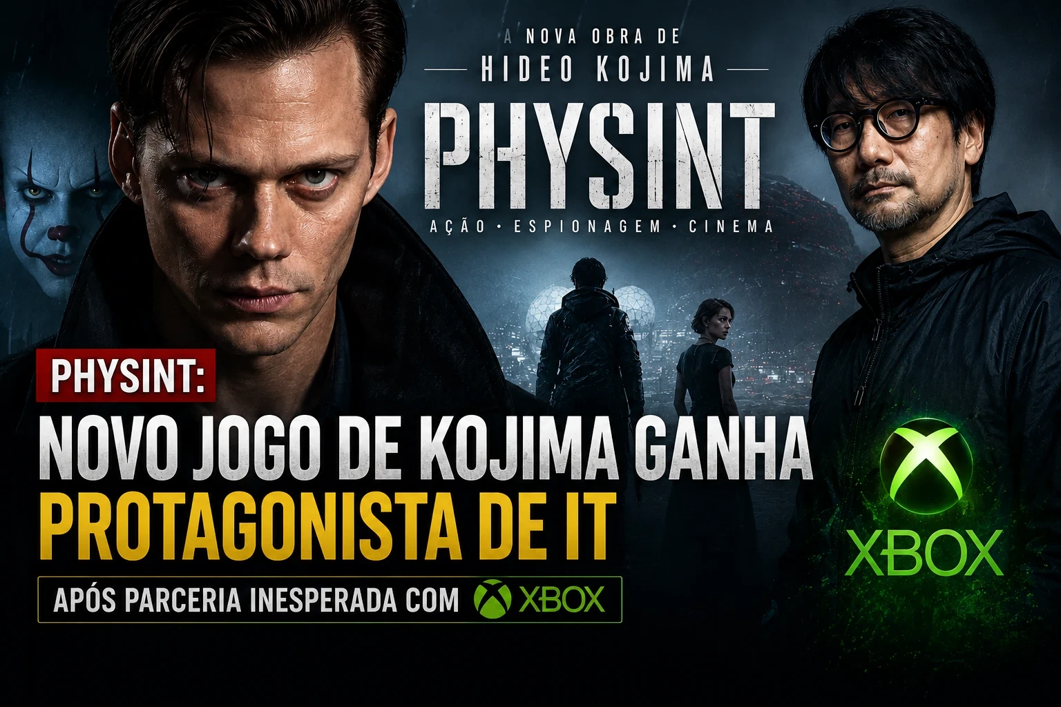 PHYSINT: novo jogo de Hideo Kojima ganha protagonista de IT após parceria com Xbox