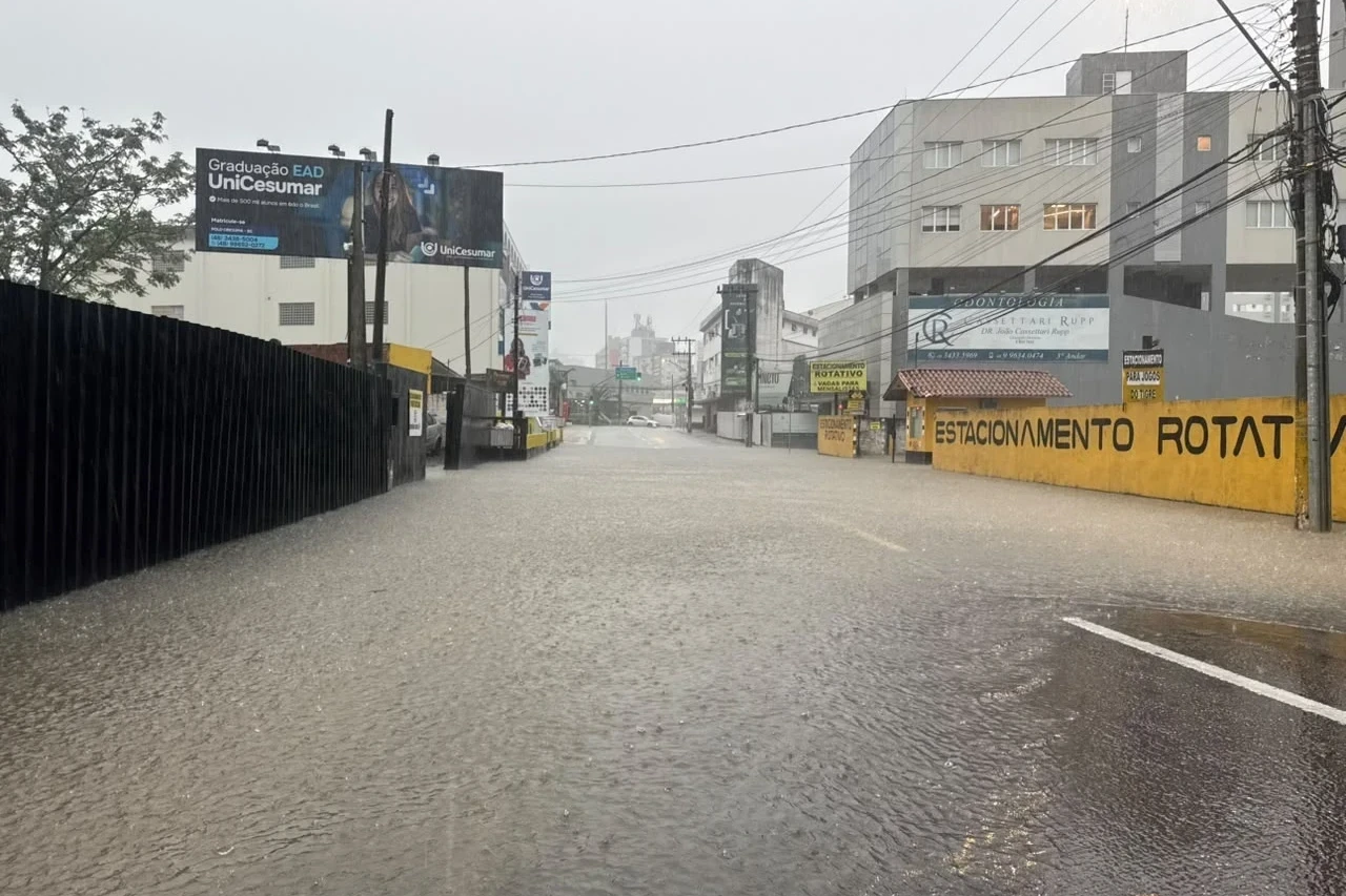 Chuva forte pode voltar a causar transtornos em Criciúma, alerta climatologista