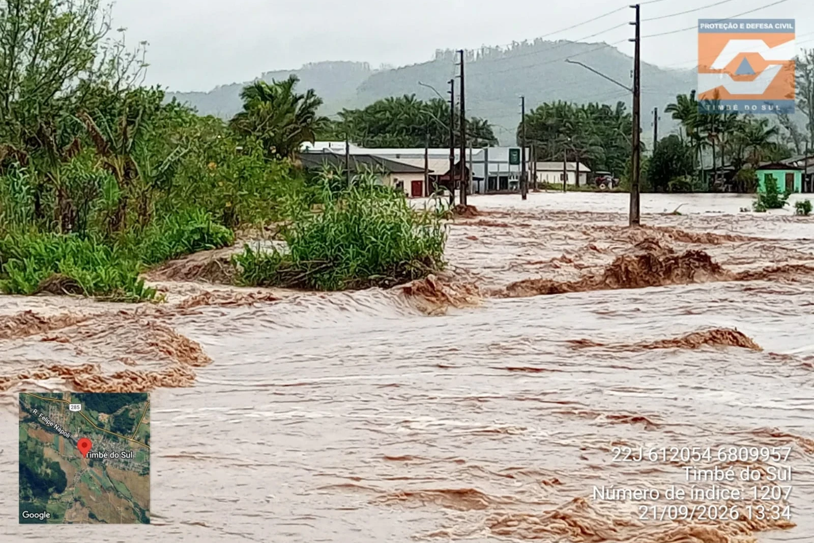 Timbé do Sul: Defesa Civil atendeu mais de 200 ocorrências causadas pelas chuvas