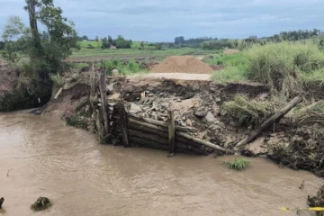 Nova ponte será instalada em trecho interditado de Içara, afirma coordenador da Defesa Civil