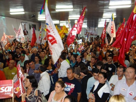 César e Anisio lançam a campanha da coligação 