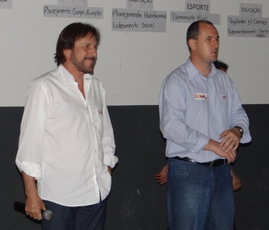 César e Anisio ouvem anseios da comunidade do Lagoão