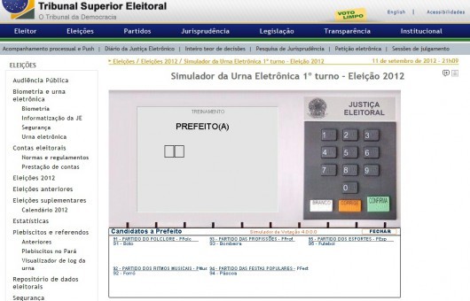 Antes das eleições é possível treinar o voto