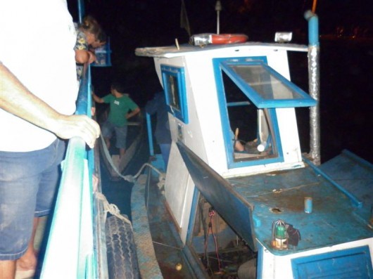 Falta de óleo na balsa em Araranguá