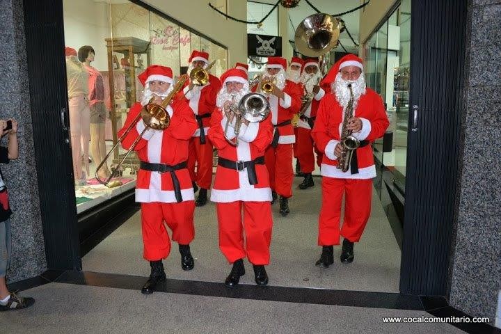 Banda do Papai Noel visita Cocal do Sul